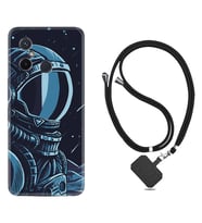 Xiaomi Redmi 12C Kılıf Resimli Boyun Askılı İpli Desenli Silikon Series Astro 1870