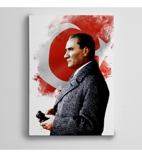 Atatürk Dürbün Kanvas Tablo