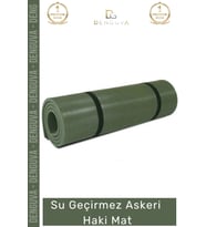 #AskeriMat 2 cm Isı Yalıtımlı Su Geçirmez Dayanıklı Kamp Outdoor Konforlu Köpük Askeri Haki Mat