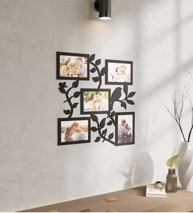 Kişiye Özel 5 Fotoğraflı Kuş Tasarımlı Ahşap Tablo