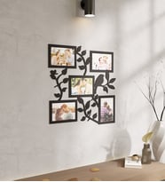 Kişiye Özel 5 Fotoğraflı Kuş Tasarımlı Ahşap Tablo