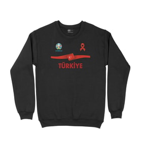 Türkiye Futbol Milli Takımı Siyah Sweatshirt