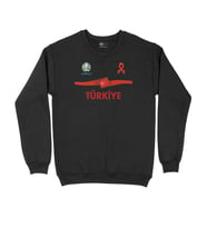 Türkiye Futbol Milli Takımı Siyah Sweatshirt