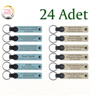 Gök Mavi & Sütlü Kahve, 24’lü Set, Kişiye Özel Deri Hediyelik, Sanat Fuarı Ziyaretçilerine Sürpriz