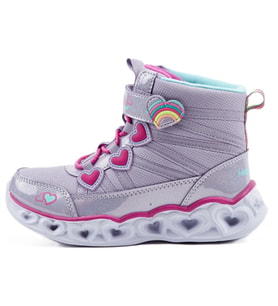 Skechers Lights-Sweet Styling Kids Sneaker Işıklı Bilekli Lastik Bağcıklı Cırtlı Günlük Çocuk Ayakkabısı Mor