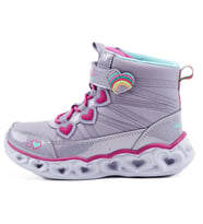 Skechers Lights-Sweet Styling Kids Sneaker Işıklı Bilekli Lastik Bağcıklı Cırtlı Günlük Çocuk Ayakkabısı Mor
