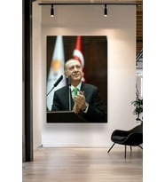 RECEP TAYYİP ERDOĞAN 4 KANVAS TABLO EV DUVAR SALON OFİS DÜKKAN HEDİYELİK DEKARASYON SÜSÜ