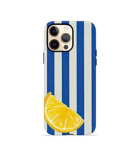 iPhone 12 Pro Vorian Çift Katmanlı MagSafe Kılıf Lemon Coast Stripe