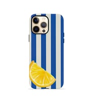 iPhone 12 Pro Vorian Çift Katmanlı MagSafe Kılıf Lemon Coast Stripe
