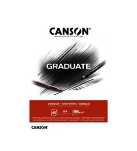 Canson Gradute Eskiz Sketch Defteri A4 96GR 40 Yaprak (Karışık)
