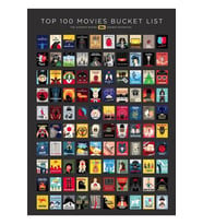 En Iyi 100 Film Kova Listesi Tablo Ahşap Poster Dekoratif