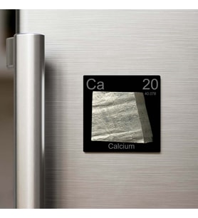 Calcium (Kalsiyum) Elementi – Buzdolap Magneti – 9x9 cm