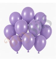Lavanta Renk Lateks Retro Balon (13 cm) - 10 Adet