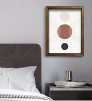 BK Gift Yatak Odası Konseptli Doğal Masif Ahşap Çerçeveli Tablo 45x65cm-58