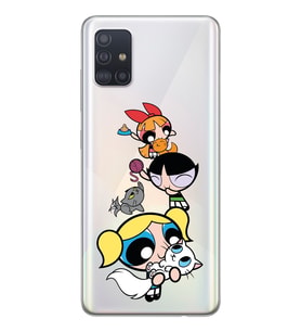 Samsung Galaxy A71 Uyumlu Girls Tasarımlı Şeffaf Telefon Kılıfı