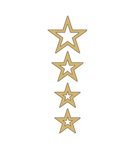 CG GOLD YILDIZLI ÇAMURLUK ÜST STİCKER