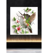 Lucena Metal Tablo Duvardaki Delik Koleksiyonu - Sinek Kuşu 4