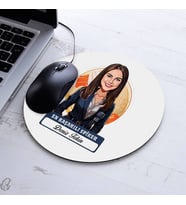 Kişiye Özel Hediye Karikatürlü En Başarılı Kadın Spiker Mousepad