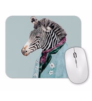 Zebra Mavi Mouse Pad