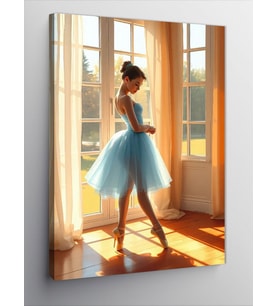 Kanvas Tablo Balerin Günışığı Dansı