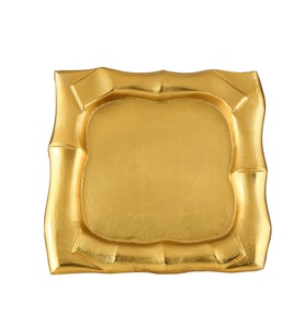 Vitale Gold Dekoratif Kare Tepsi 38*38*4 Cm AK.IU0309
