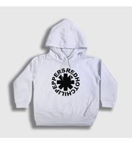 Presmono Unisex Çocuk Beyaz Logo V3 Red Hot Chili Peppers Kapüşonlu Sweatshirt 108082tt (Beyaz)