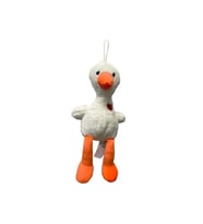 Halley Oyuncak Uzun Bacaklı Ördek Peluş 30 Cm (Beyaz)