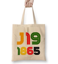 juneteenth juneteenth juneteenth 2021 1865 Bez Çanta Uzun Saplı
