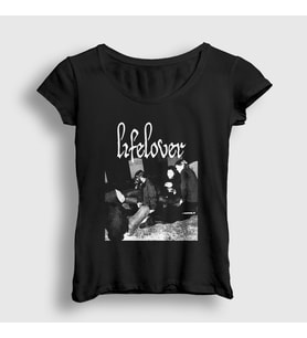 Presmono Kadın Siyah Graveyard Lifelover T-Shirt 452797tt