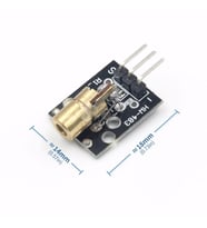 KY-008 Nokta Lazer Diyot Modül 3V 5V 650nm Kırmızı Pointer Lazer