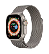 Apple Watch Ultra 49mm Uyumlu Zore KRD-98 Metal Kordon (Gri)