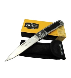 Knives Bk-001brv Kamp Çakı 23 Cm - Metal İşlemeli Sap, Kılıflı