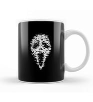 Scream Ghost Face Bats Kupa Bardak Porselen