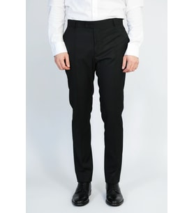 Slim Fit Düz Siyah Klasik Erkek Pantolon – Wessi
