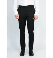 Slim Fit Düz Siyah Klasik Erkek Pantolon – Wessi