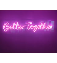 Better Together Neon  Led Dekoratif Duvar Aydınlatması Neon Duvar Yazısı