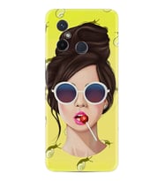 Xiaomi Redmi 12C Kılıf Resimli Desenli Baskılı Silikon Lollipop Woman 1416