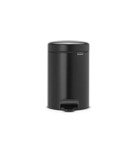 Matt Black Pedallı Mutfak Çöp Kovası 20 Lt, şık ve kullanışlı tasarım