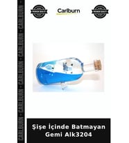 Özel Üretim Dekoratif Hediyelik Masaüstü Süs Eşyası Şişe İçinde Batmayan Gemi Alk3204