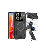 Xiaomi Redmi Note 13 Pro 5g Kılıf Joy Lens Standlı Kapak - Kırmızı