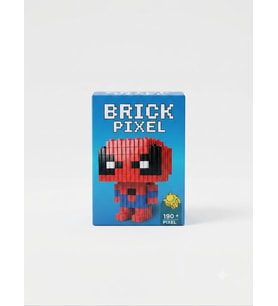 Mini Boy Örümcek Adam Tasarımlı Büyük Parçalı Blok Oyuncak Seti Big Pixel Brick Set