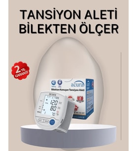 Bilekten Ölçer Tansiyon Aleti Şarjlı-Pilli Hafızalı Pratik Kullanım