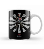 Kano Retro Japanese Mortal Kombat Kupa Bardak Porselen