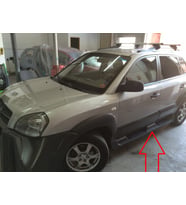 Hyundaı Tucson 2004 - 2012 Oem Siyah Yan Basamak