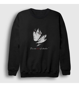 Presmono Unisex Siyah Sebastian Anime Kuroshitsuji Sweatshirt 131497tt