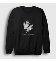 Presmono Unisex Siyah Sebastian Anime Kuroshitsuji Sweatshirt 131497tt
