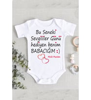 Sevgililer Günü Hediye Baba Anne Zıbın Body