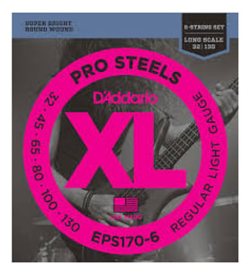Daddario Eps170-6 Bass Gitar Tel Seti, 6 Telli, Xl, 32-130, Prosteels