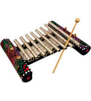 El Yapımı Aborjin Desenli Ahşap Ksilofon Renkli ve Doğal Ses Tonları, Müzikal Eğitim ve Eğlence Için Özel Tasarım, Çocuk ve Yetişkinler Için Xylophone