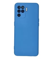 Reno 5 Lite Kılıf Nano içi Kadife Silikon - Mavi